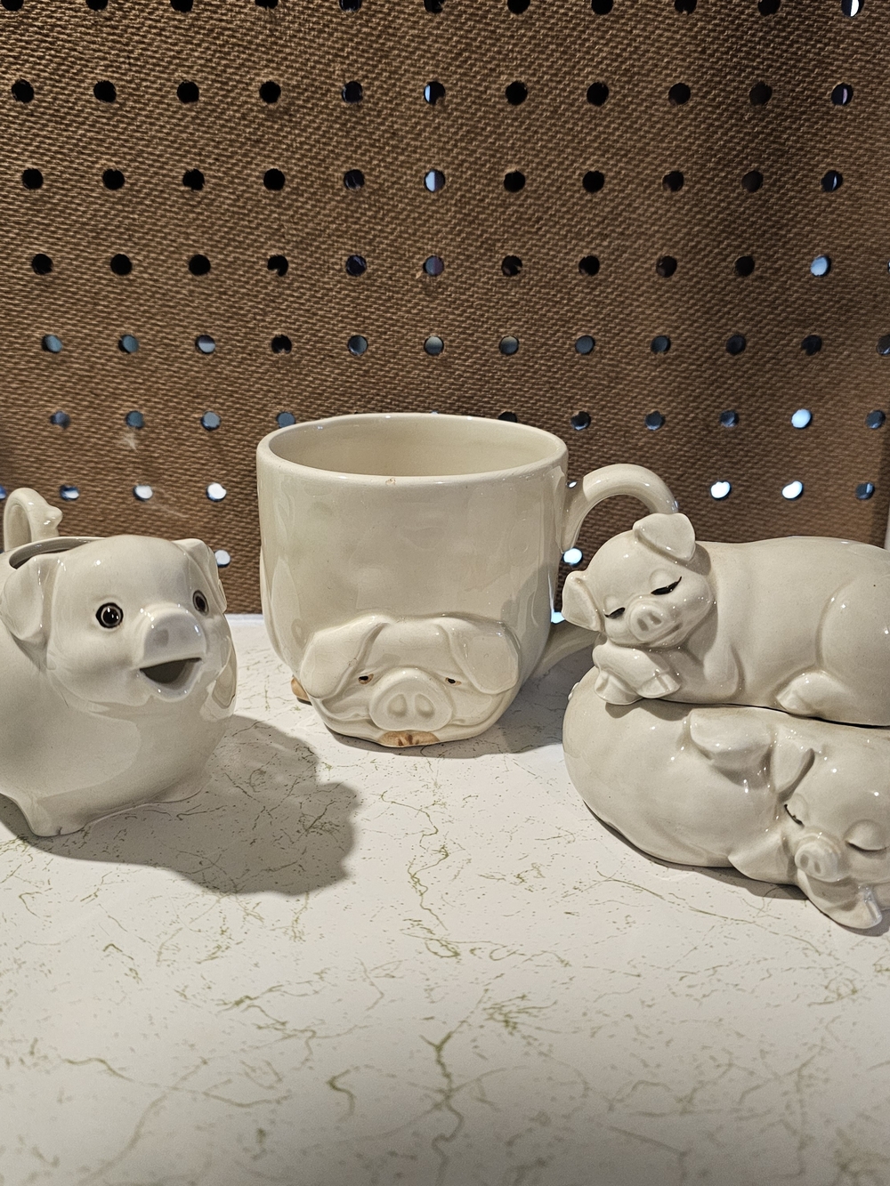 Fitz and Floyd Pig Tea/Coffee Set